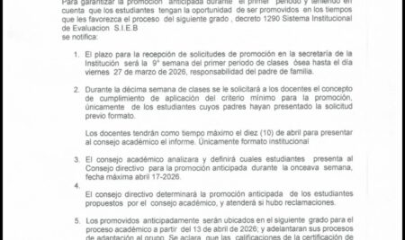 PROCESO D E PROMOCION ANTICIPADA